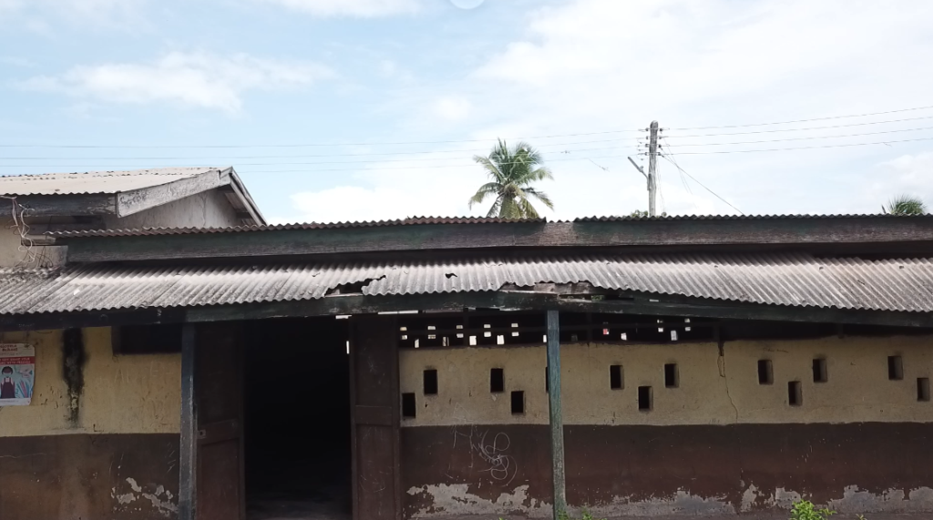 Front view of Elmina MA JHS 1 Block